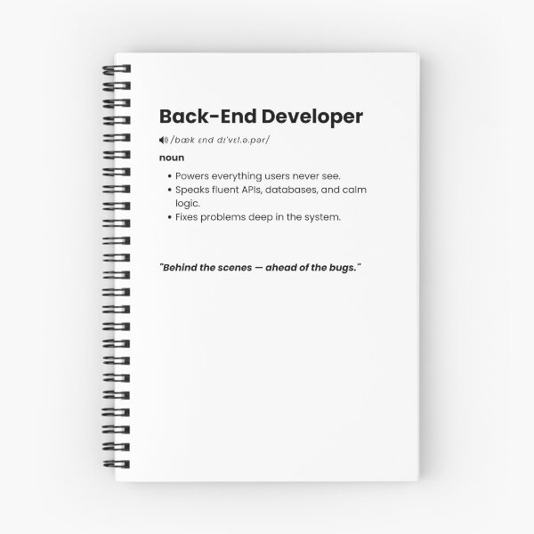 Item preview, Back-End Developer Definition Shirt | Funny Programmer Gift for Backend Engineers designed and sold by Yuli Club.