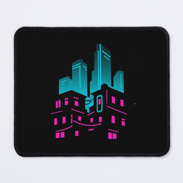 Item preview, Neon Slums & Skyline – Cyberpunk District Silhouette designed and sold by AddictiveDesign.