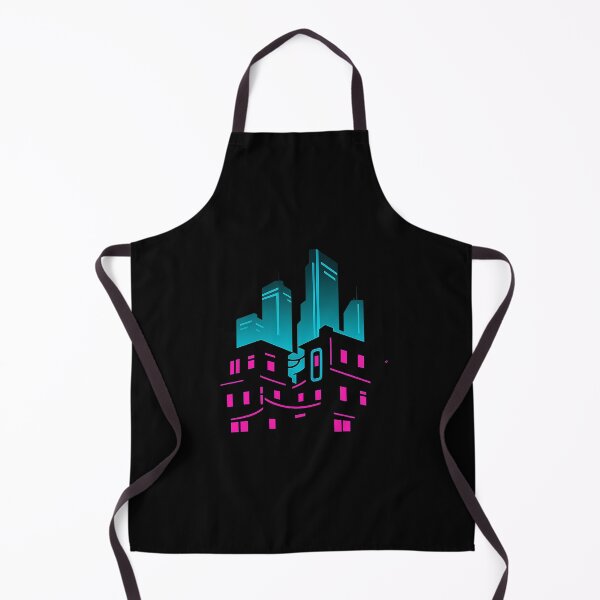 Item preview, Neon Slums & Skyline – Cyberpunk District Silhouette designed and sold by AddictiveDesign.