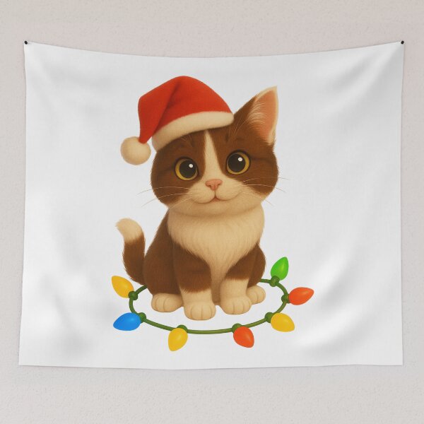 Item preview, Christmas Japanese Bobtail Cat designed and sold by Sillytoe.