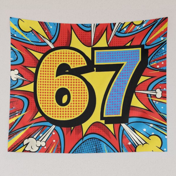 Item preview, Number 67 designed and sold by MyHappyArtShop.