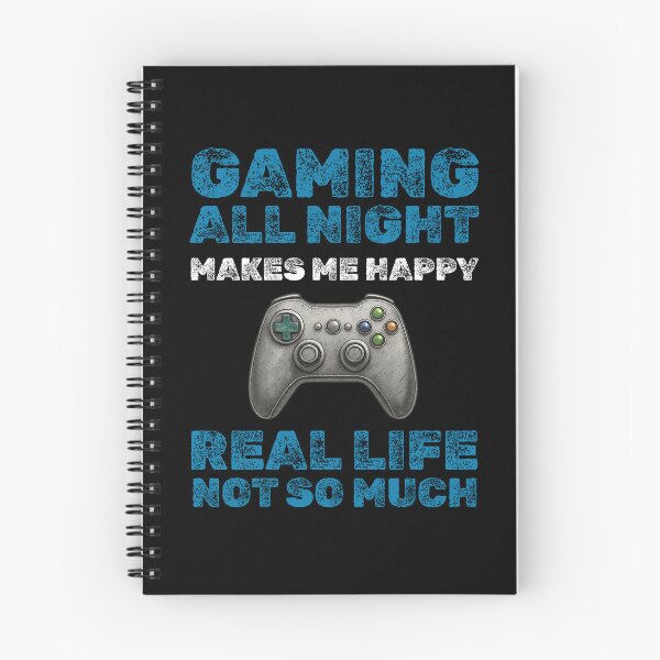 Item preview, Gaming All Night Makes Me Happy | Sarcastic Real Life Gamer Quote designed and sold by My Cool Store.