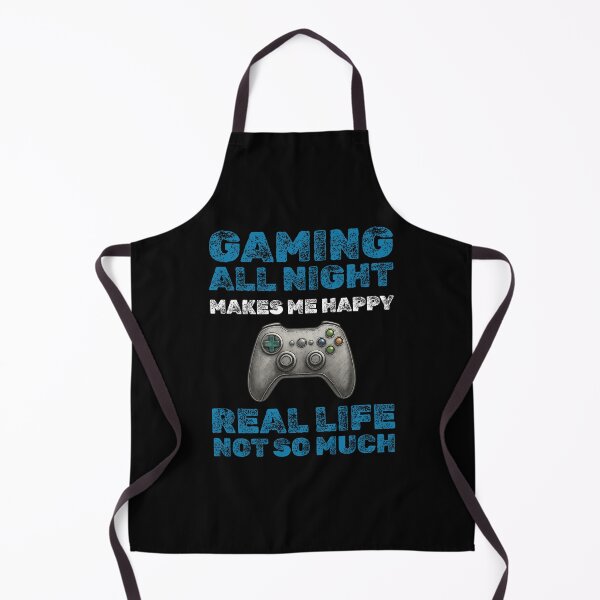 Item preview, Gaming All Night Makes Me Happy | Sarcastic Real Life Gamer Quote designed and sold by My Cool Store.