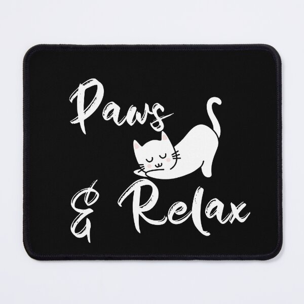 Item preview, Paws & Relax Cute Sleeping Cat Design designed and sold by TalkTee Me.
