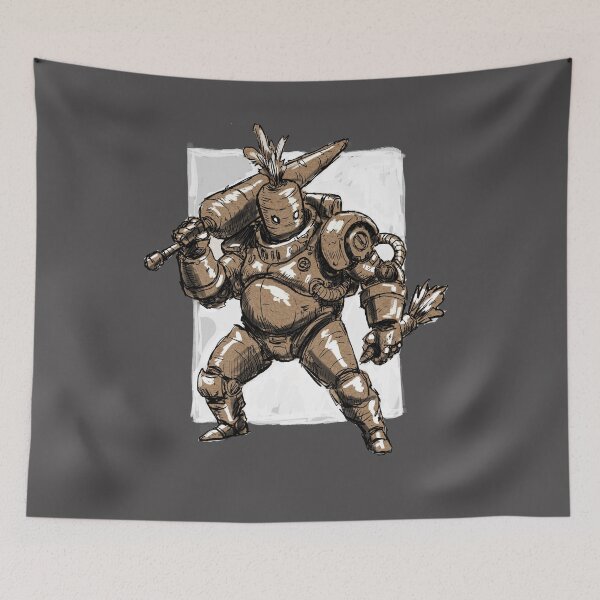 Item preview, Carrot Warrior Mech Pilot designed and sold by DoodleFisher.