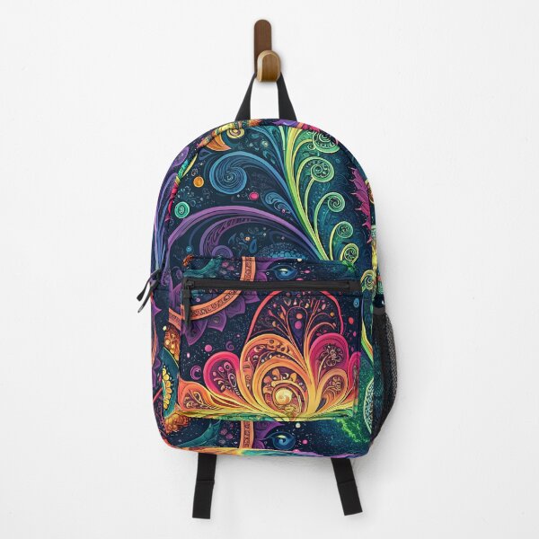 Item preview, Rainbow Fractal Flow Vibrant Liquid Light Show Pattern designed and sold by HLPsychDesigns.