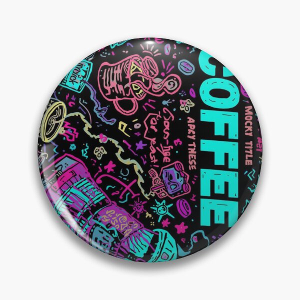 Item preview, Vibrant Coffee Chalkboard Doodle designed and sold by Design01Vibe.