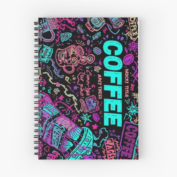 Item preview, Vibrant Coffee Chalkboard Doodle designed and sold by Design01Vibe.