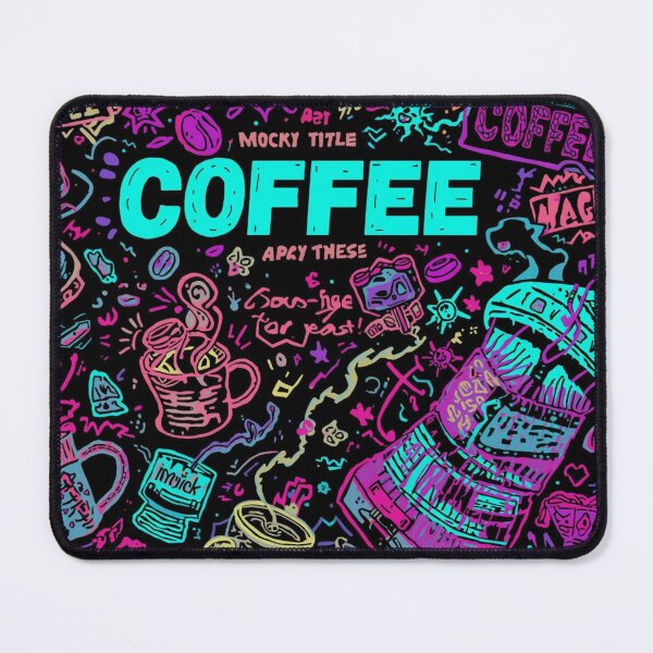 Item preview, Vibrant Coffee Chalkboard Doodle designed and sold by Design01Vibe.