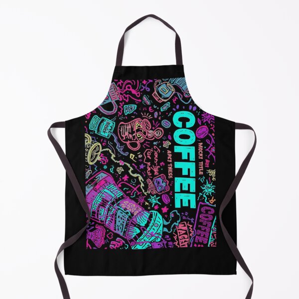 Item preview, Vibrant Coffee Chalkboard Doodle designed and sold by Design01Vibe.