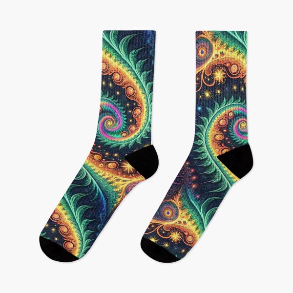 Item preview, Liquid Light Show Fractal Spiral Psychedelic Rainbow Design designed and sold by HLPsychDesigns.