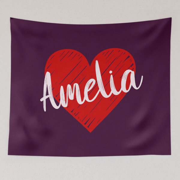Item preview, Amelia Name Red Heart  designed and sold by Jeallan Designs.
