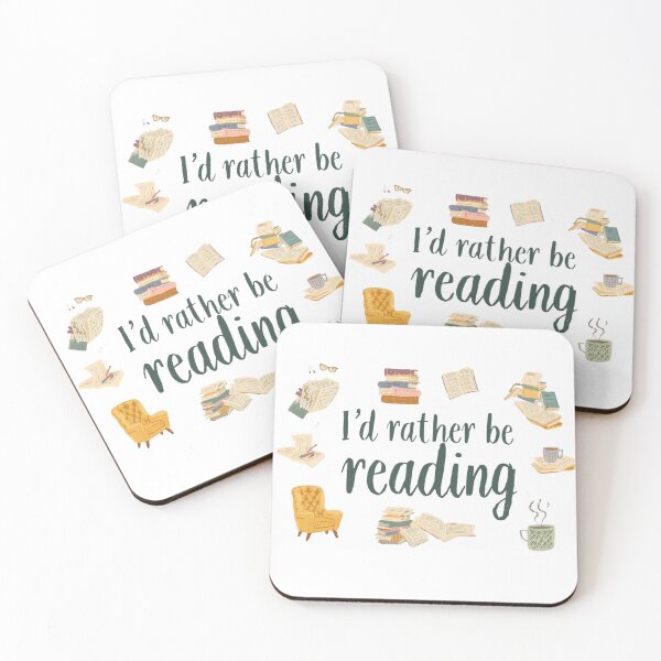 Item preview, I'd Rather Be Reading – Book Lover Quote Design designed and sold by Scattered-Words.