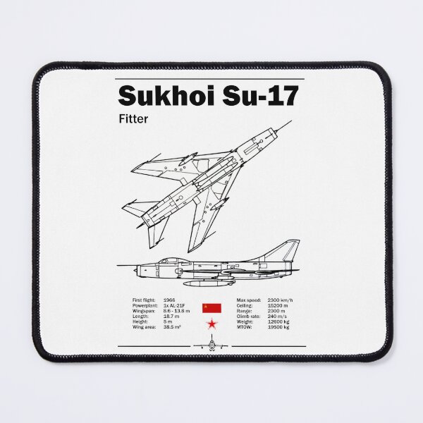 Item preview, Sukhoi Su-17 "Fitter" Technical Poster designed and sold by Justinian Matieu.