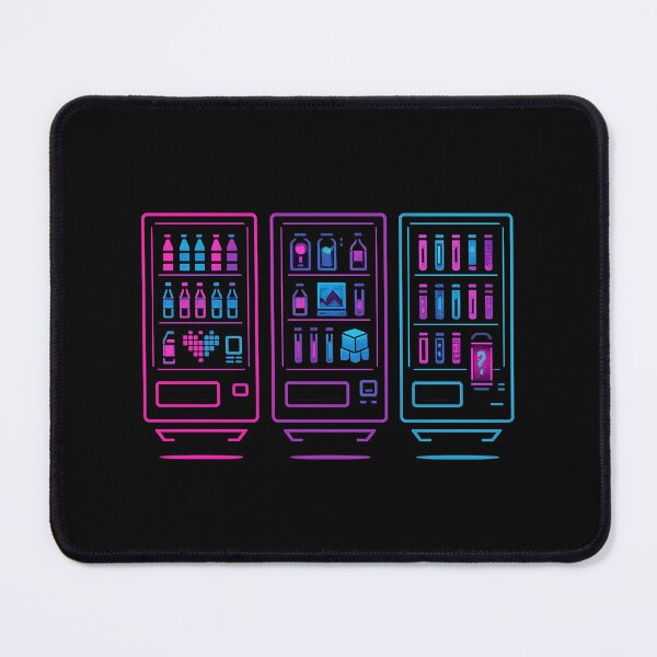 Item preview, Neon Cyber Vending Machines – Futuristic Vaporwave Drink Dispensers designed and sold by AddictiveDesign.