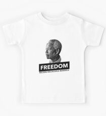 Nelson Mandela Freedom Tribute Shirts Kids Tee
