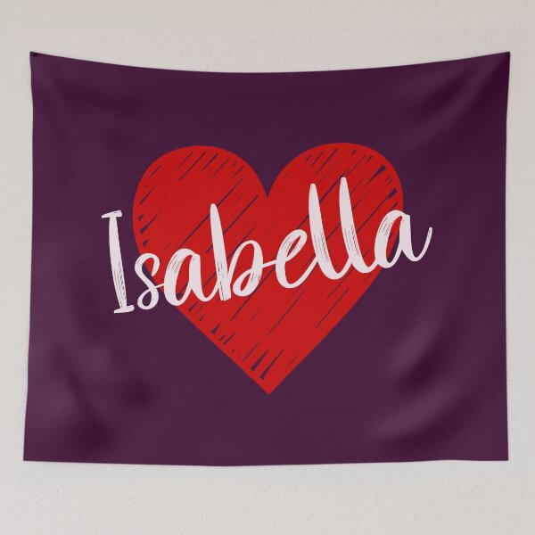 Item preview, Isabella Name Red Heart  designed and sold by Jeallan Designs.