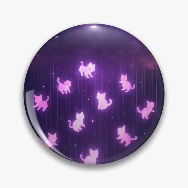 Item preview, Midnight Purple Cat Rain – Magical Fantasy Artwork designed and sold by LovelyCatGalaxy.