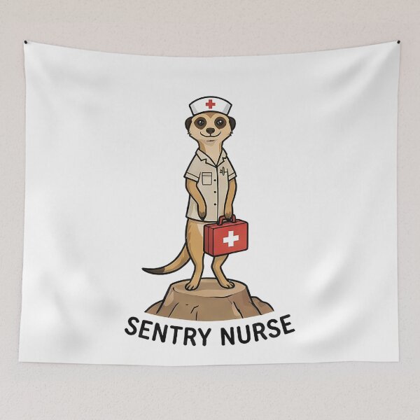 Item preview, Cute Meerkat Sentry Nurse Animal designed and sold by k3rstman1.
