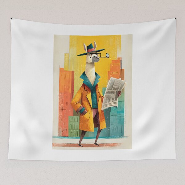 Item preview, Dapper Alpaca Gentleman with Fedora and Monocle - Urban Style designed and sold by DanielY01.