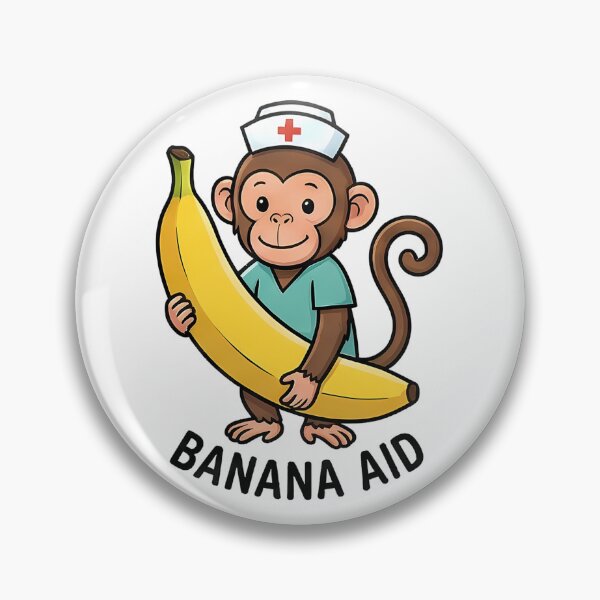 Item preview, Banana Aid Funny Monkey Nurse designed and sold by k3rstman1.