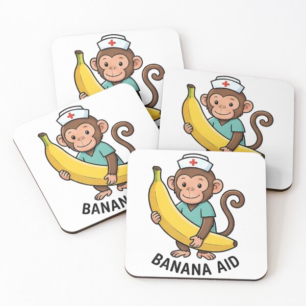 Item preview, Banana Aid Funny Monkey Nurse designed and sold by k3rstman1.