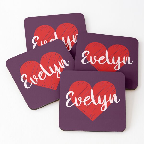 Item preview, Evelyn Name Red Heart  designed and sold by Jeallan Designs.