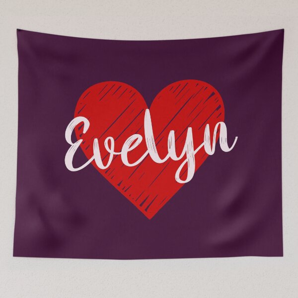 Item preview, Evelyn Name Red Heart  designed and sold by Jeallan Designs.