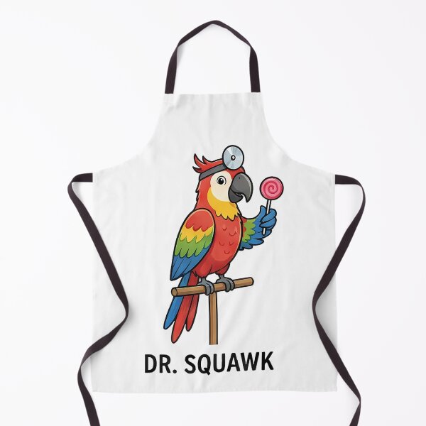 Aperçu de l'œuvre Dr. Squawk, perroquet drôle et docteur oiseau créée et vendue par k3rstman1.