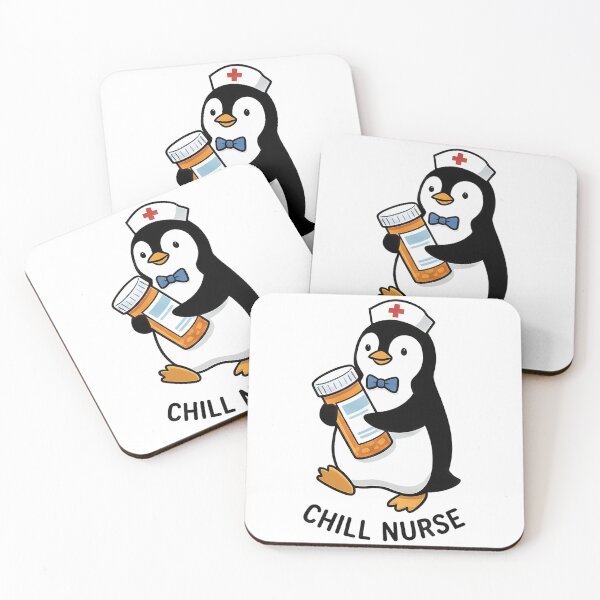 Item preview, Cute Chill Nurse Penguin Medical Worker designed and sold by k3rstman1.