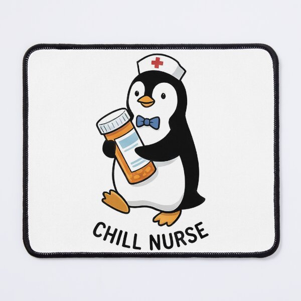 Item preview, Cute Chill Nurse Penguin Medical Worker designed and sold by k3rstman1.