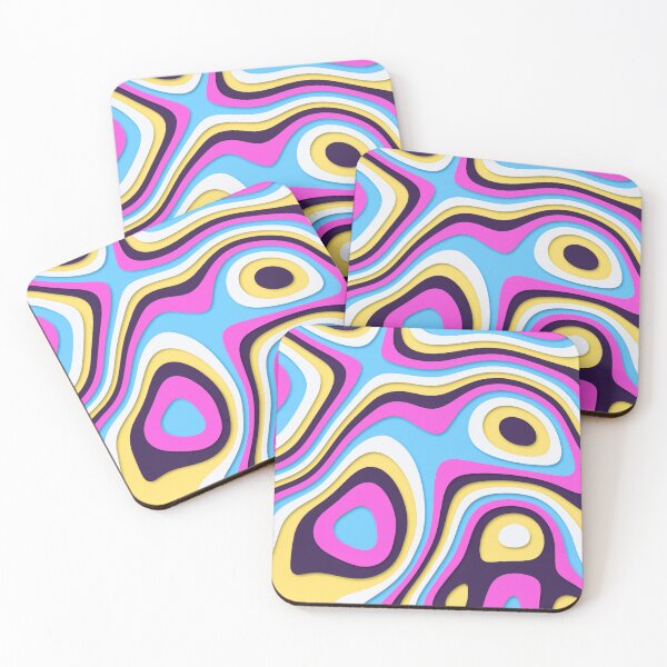 Item preview, Abstract Cool Neon Flowing Liquid Shapes designed and sold by Lovemountain.