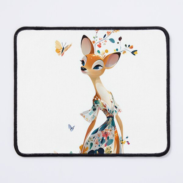 Item preview, Floral Dress Deer Illustration - Vintage Whimsy Design designed and sold by DanielY01.