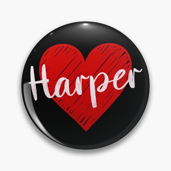 Item preview, Harper Name Red Heart  designed and sold by Jeallan Designs.