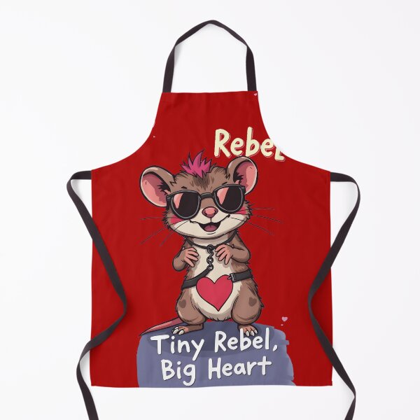 Item preview, Tiny Rebel Big Heart – Cute Punk Mouse Graphic designed and sold by Amplify-n-Co.