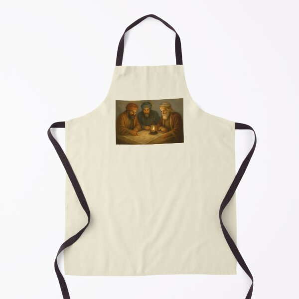 Item preview, Wise Men Studying Ancient Maps Under Lamplight designed and sold by Novel Works Studio.