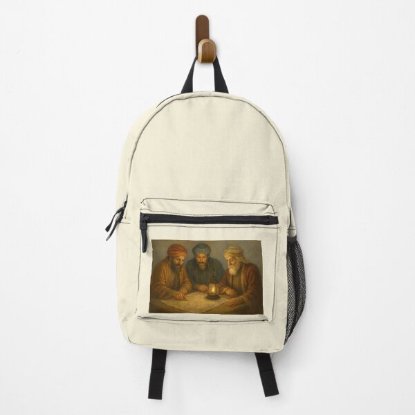 Item preview, Wise Men Studying Ancient Maps Under Lamplight designed and sold by Novel Works Studio.