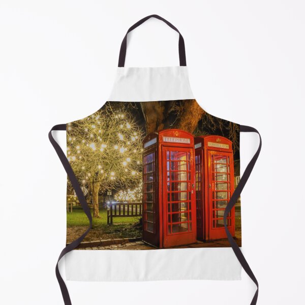 Item preview, Traditional red English phone boxes under the Christmas lights designed and sold by Martin Fenton.