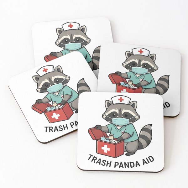 Item preview, Cute Trash Panda Raccoon Nurse First Aid designed and sold by k3rstman1.
