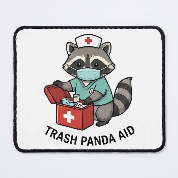 Item preview, Cute Trash Panda Raccoon Nurse First Aid designed and sold by k3rstman1.