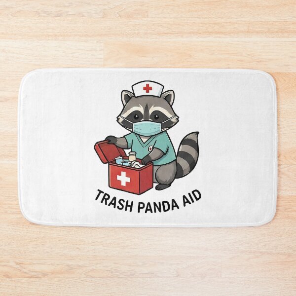 Item preview, Cute Trash Panda Raccoon Nurse First Aid designed and sold by k3rstman1.