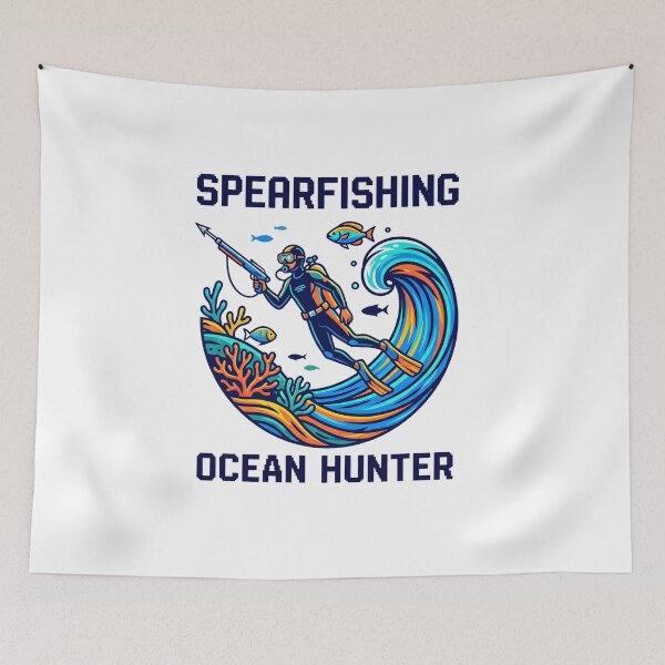 Item preview, "Spearfishing T-Shirt | Funny Spearo Gift for Underwater Hunters" designed and sold by Clothesbest.