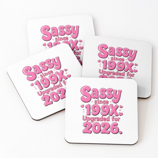 Item preview, Sassy Since 199X Upgraded for 2026 – Pink Cute 90s Retro designed and sold by NRcollections24.