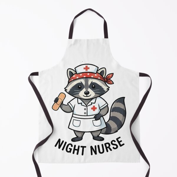 Item preview, Cute Raccoon Night Nurse Medical Professional designed and sold by k3rstman1.