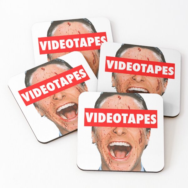 Item preview, Patrick Bateman Videotapes Meme Art For American Psycho Fans Gift For Dark Comedy Lovers designed and sold by ValerieGGriffit.