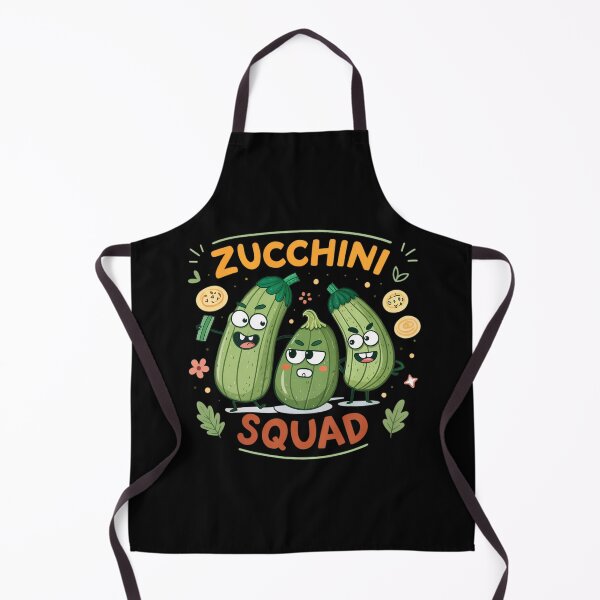 Item preview, Zucchini Squad Funny Cartoon – Cute Veggie Humor for Garden & Food Lovers designed and sold by VividOrganica.