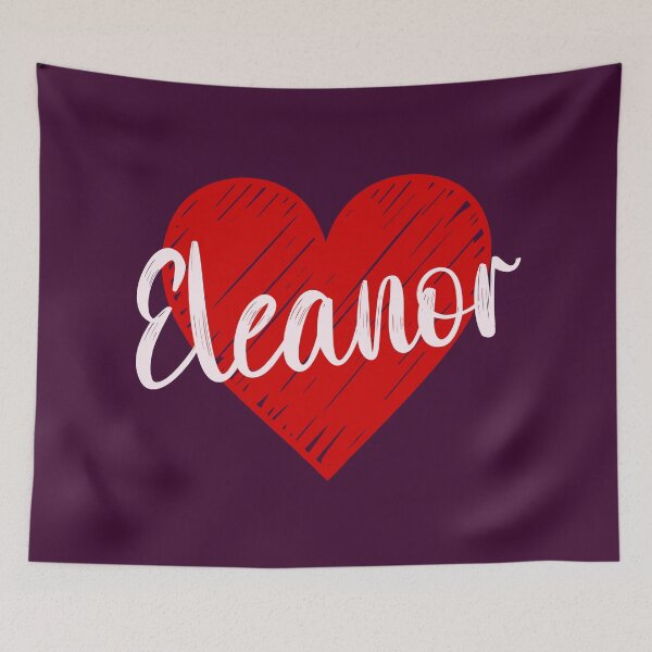 Item preview, Eleanor Name Red Heart  designed and sold by Jeallan Designs.