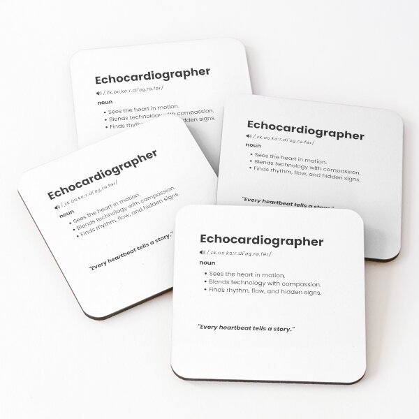 Item preview, Echocardiographer Definition | Echo Tech Gift for Cardiac Imaging Professionals designed and sold by Yuli Club.