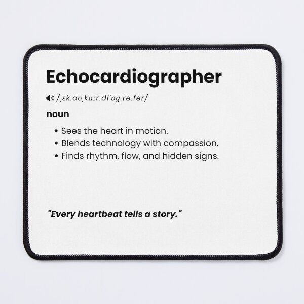 Item preview, Echocardiographer Definition | Echo Tech Gift for Cardiac Imaging Professionals designed and sold by Yuli Club.