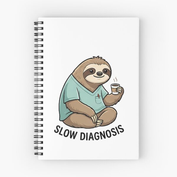 Item preview, Funny Sloth Slow Diagnosis Doctor Coffee designed and sold by k3rstman1.